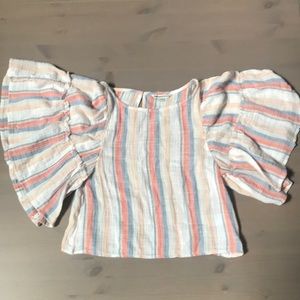 American Eagle Wide Sleeve Blouse Size Small